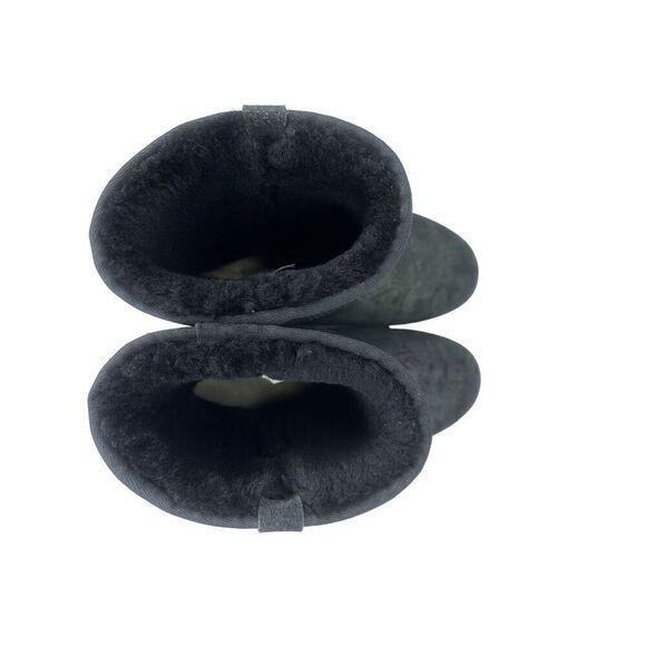 Abeo Whistler Black Paisley Sheepskin Boots Women’s Size 10 - Picture 5 of 9